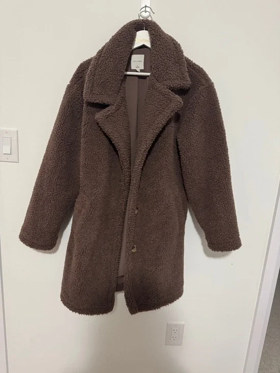 Gentle Fawn Taupe Teddy Jacket - Picture 1 of 4